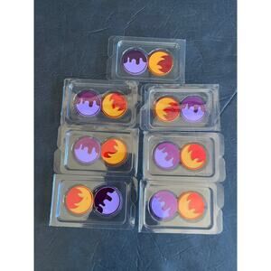 Pokemon TCG Burn and Poison Counters/Markers Orange and Purple lot of 14